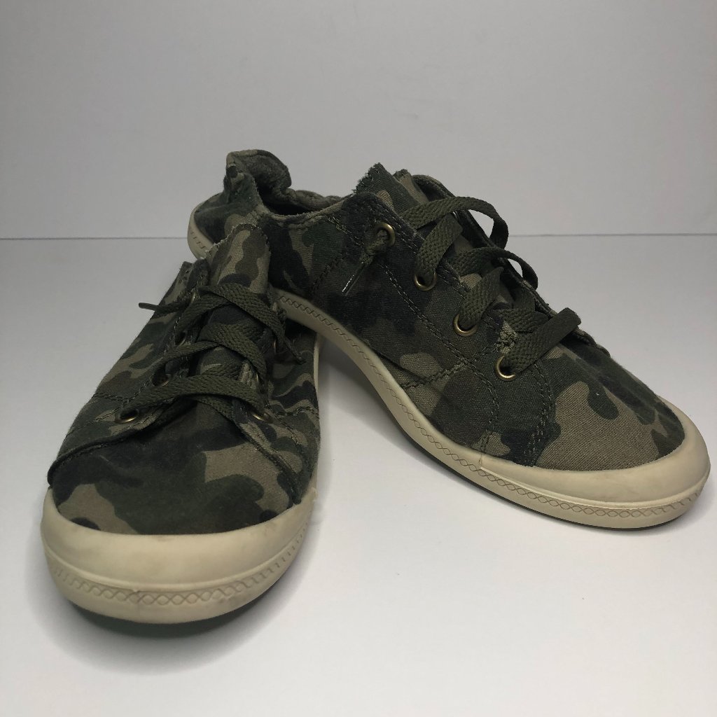 Time And Tru Camouflage Print Boho Hippie Memory Foam Slip On Sneaker Festival